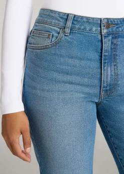 Harper High-Rise Straight Stretch Jeans for Tall Women
