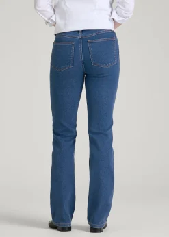 Harper High-Rise Straight Stretch Jeans for Tall Women
