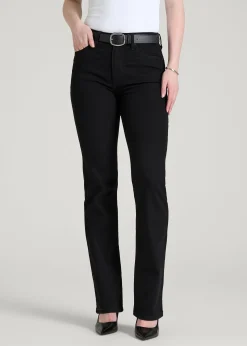 Harper High-Rise Straight Stretch Jeans for Tall Women