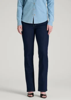 Harper High-Rise Straight Stretch Jeans for Tall Women