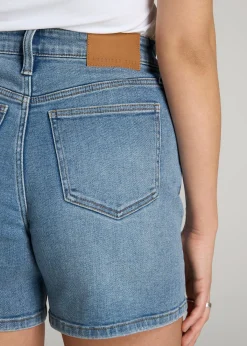 High Rise Denim Shorts for Tall Women