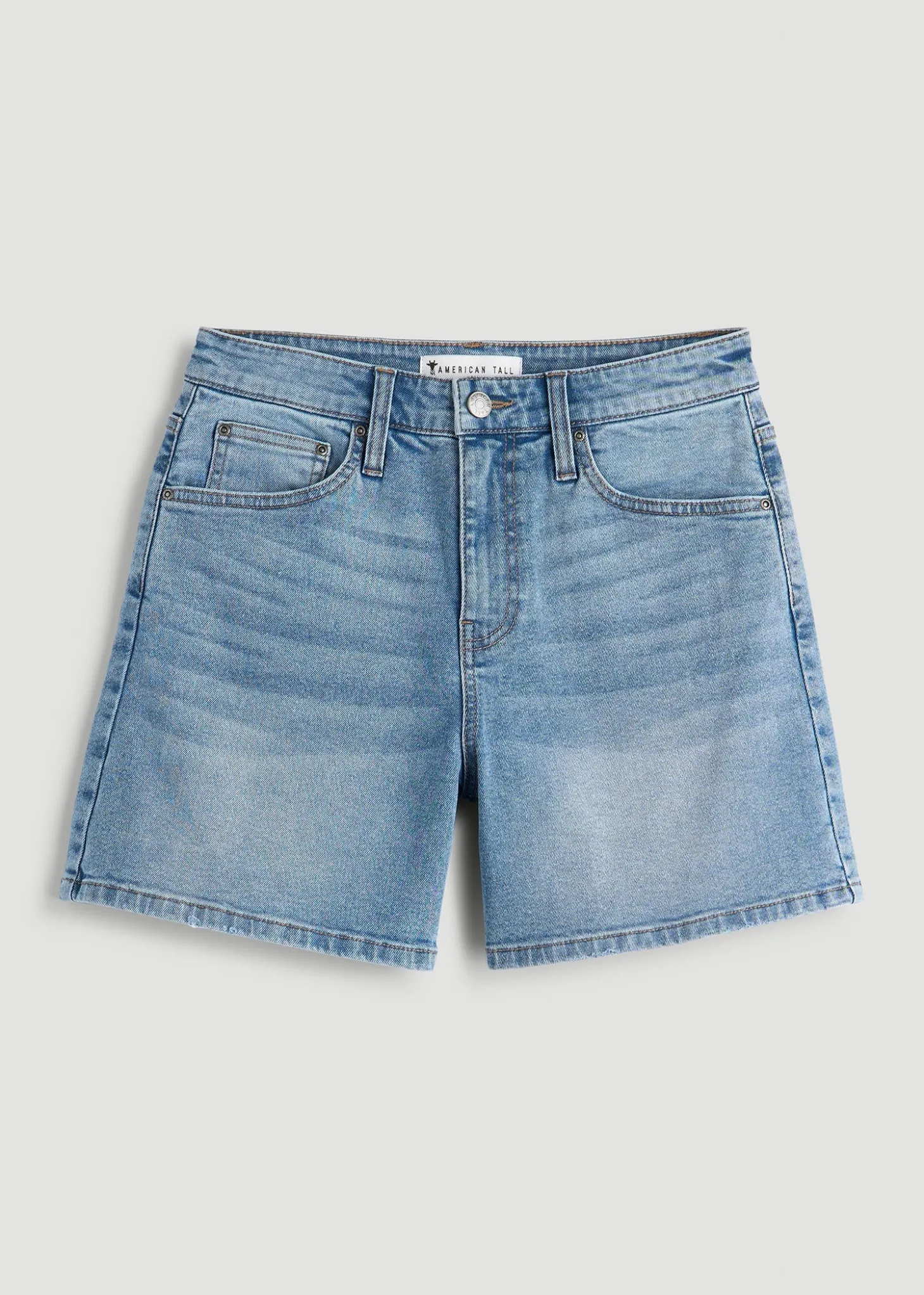 High Rise Denim Shorts for Tall Women