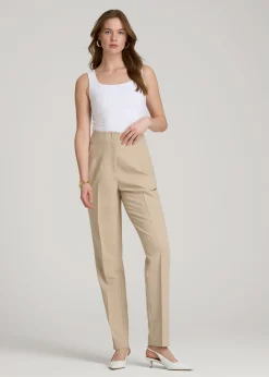 High Rise Pants with Darts for Tall Women