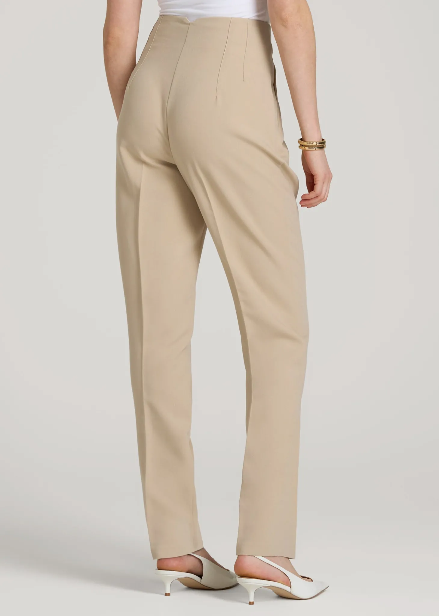 High Rise Pants with Darts for Tall Women