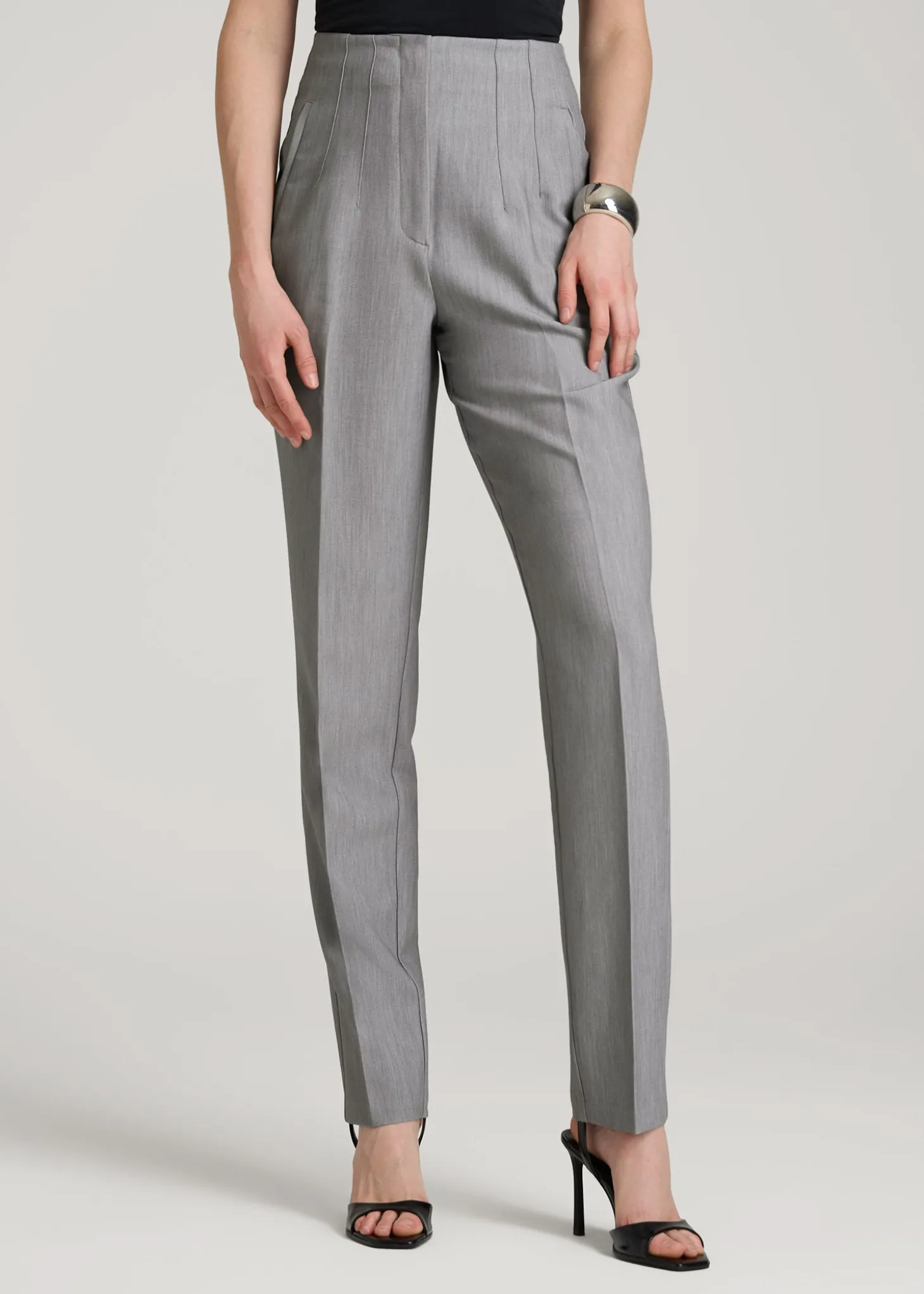 High Rise Pants with Darts for Tall Women