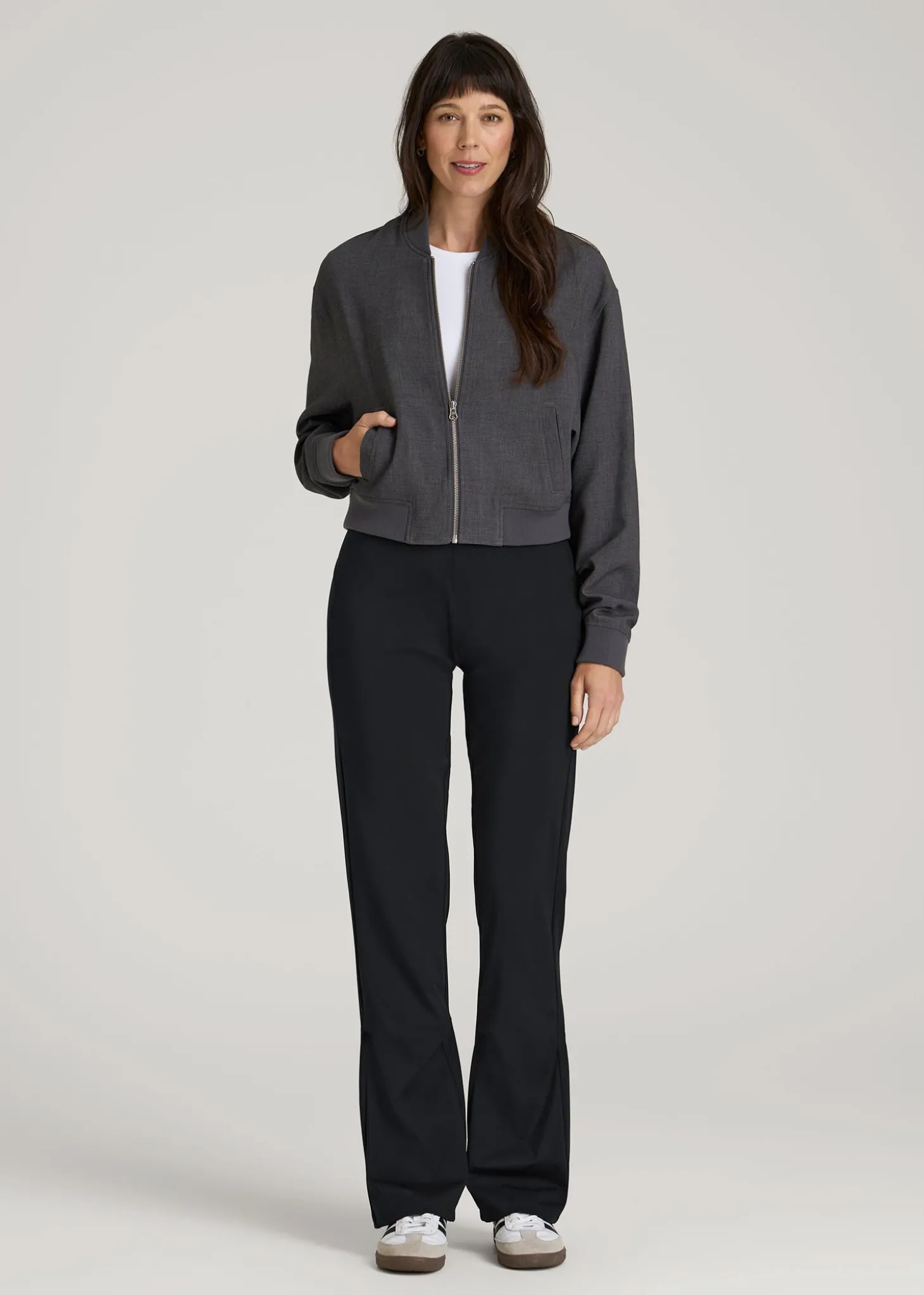 High Rise Pull On Mini Flare Pant for Tall Women