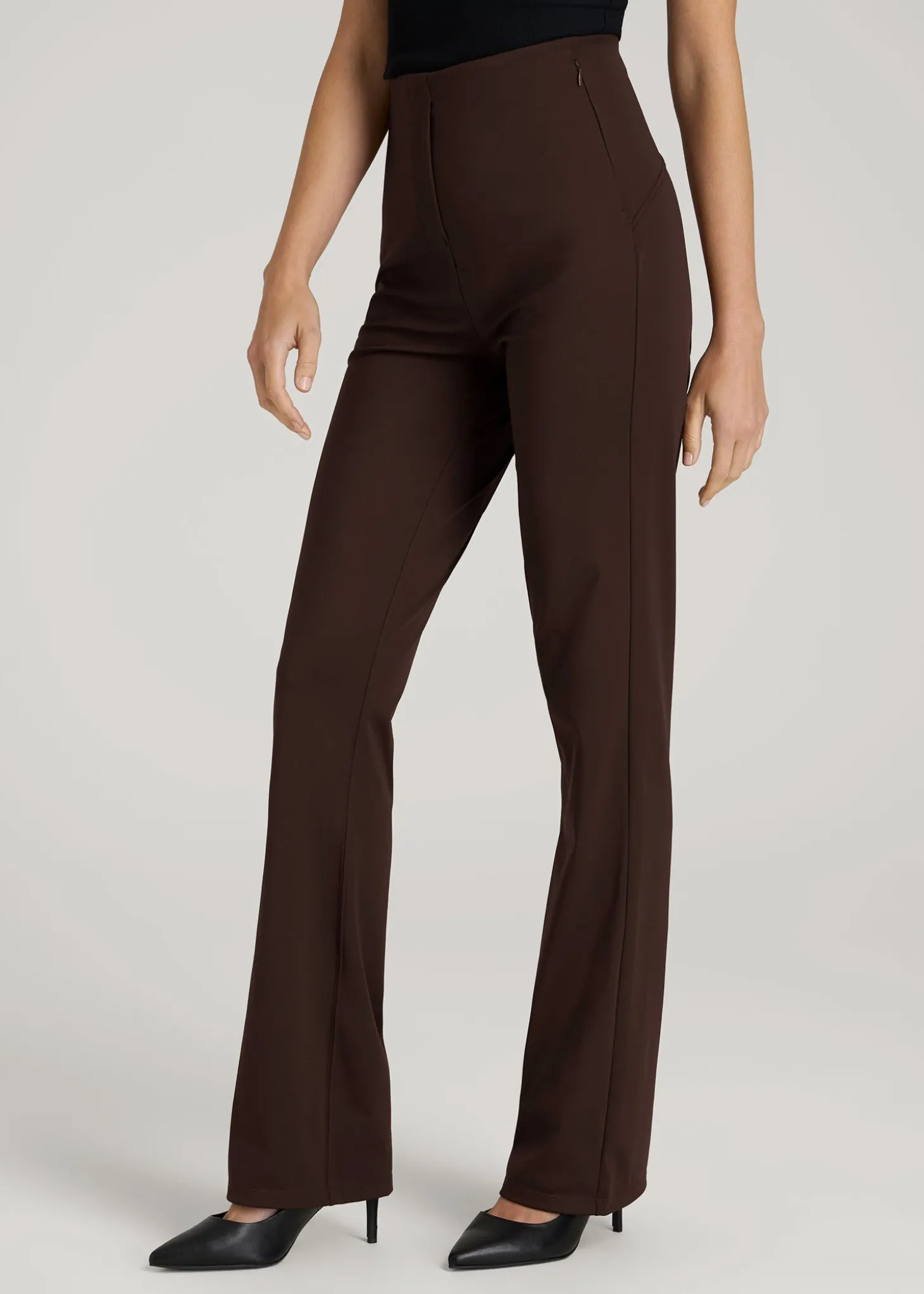 High Rise Pull On Mini Flare Pant for Tall Women