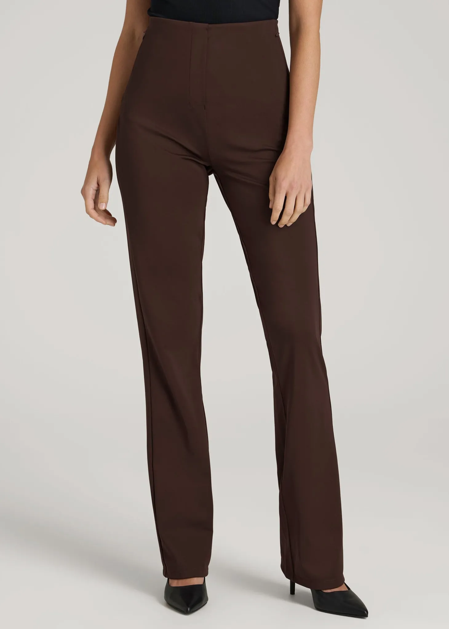 High Rise Pull On Mini Flare Pant for Tall Women