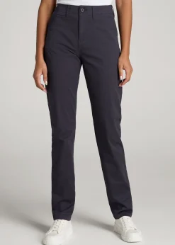 High Rise Tapered Chino Pants for Tall Women