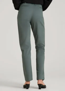 High Rise Tapered Chino Pants for Tall Women