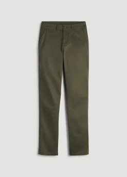 High Rise Tapered Chino Pants for Tall Women