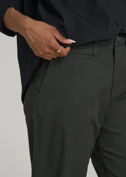 High Rise Tapered Chino Pants for Tall Women