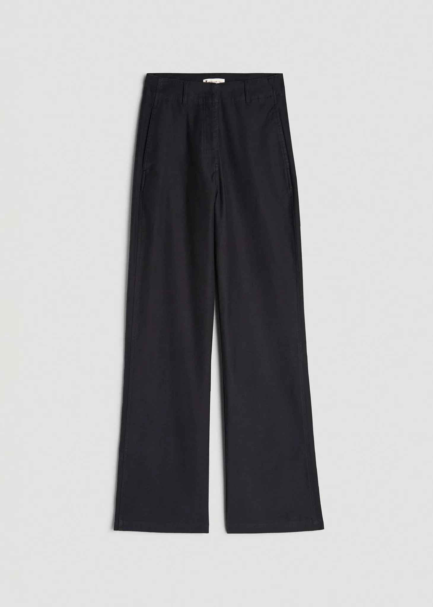 High Rise Wide Leg Flat Front Chinos for Tall Women