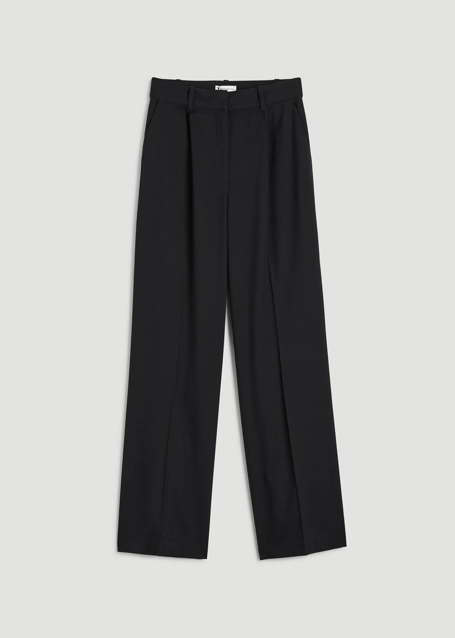 High-Rise Wide-Leg Pleated Dress Pants for Tall Women