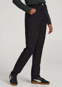 High-Waisted Carpenter Pocket Pants for Tall Women