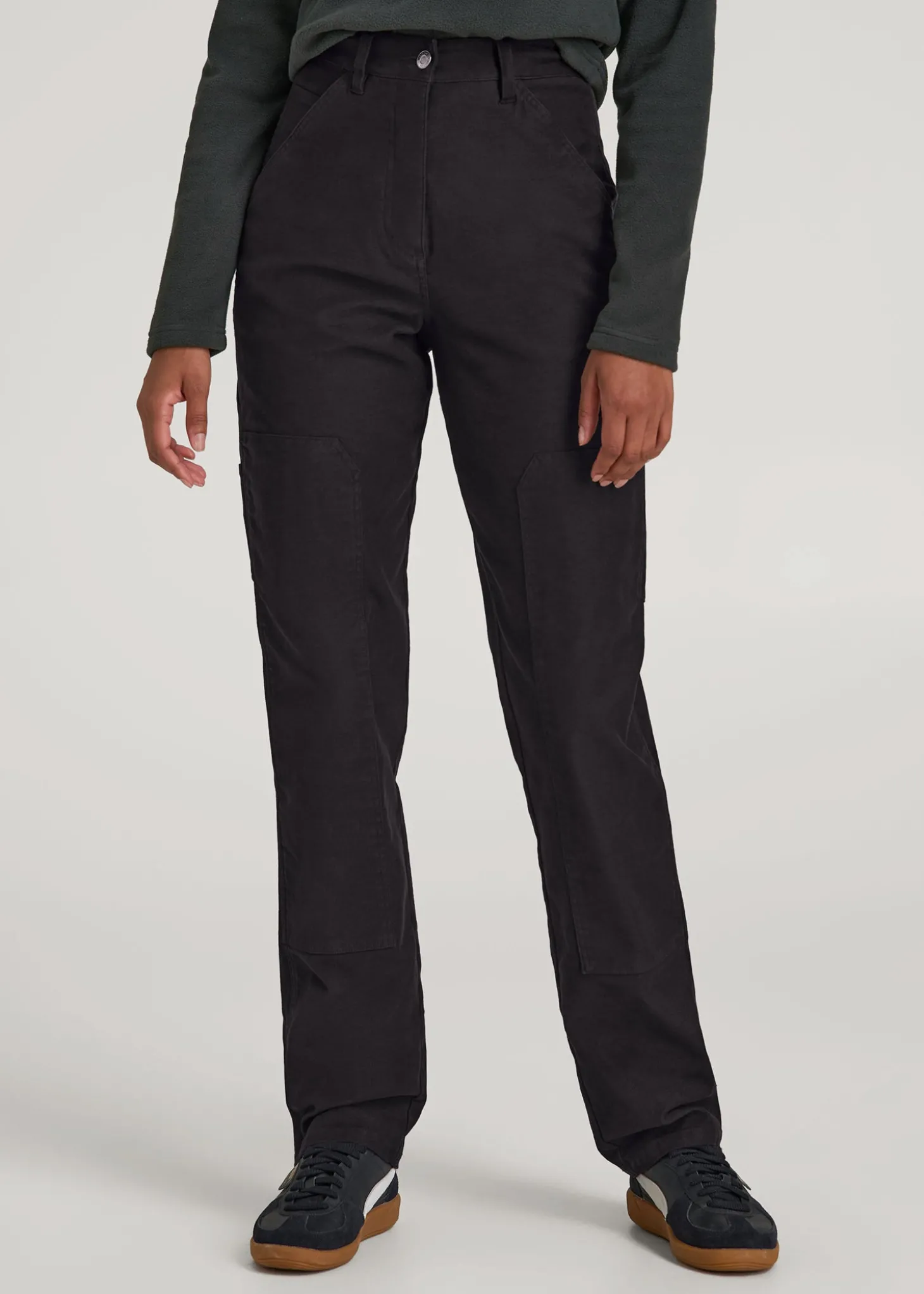 High-Waisted Carpenter Pocket Pants for Tall Women