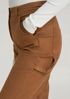 High-Waisted Carpenter Pocket Pants for Tall Women