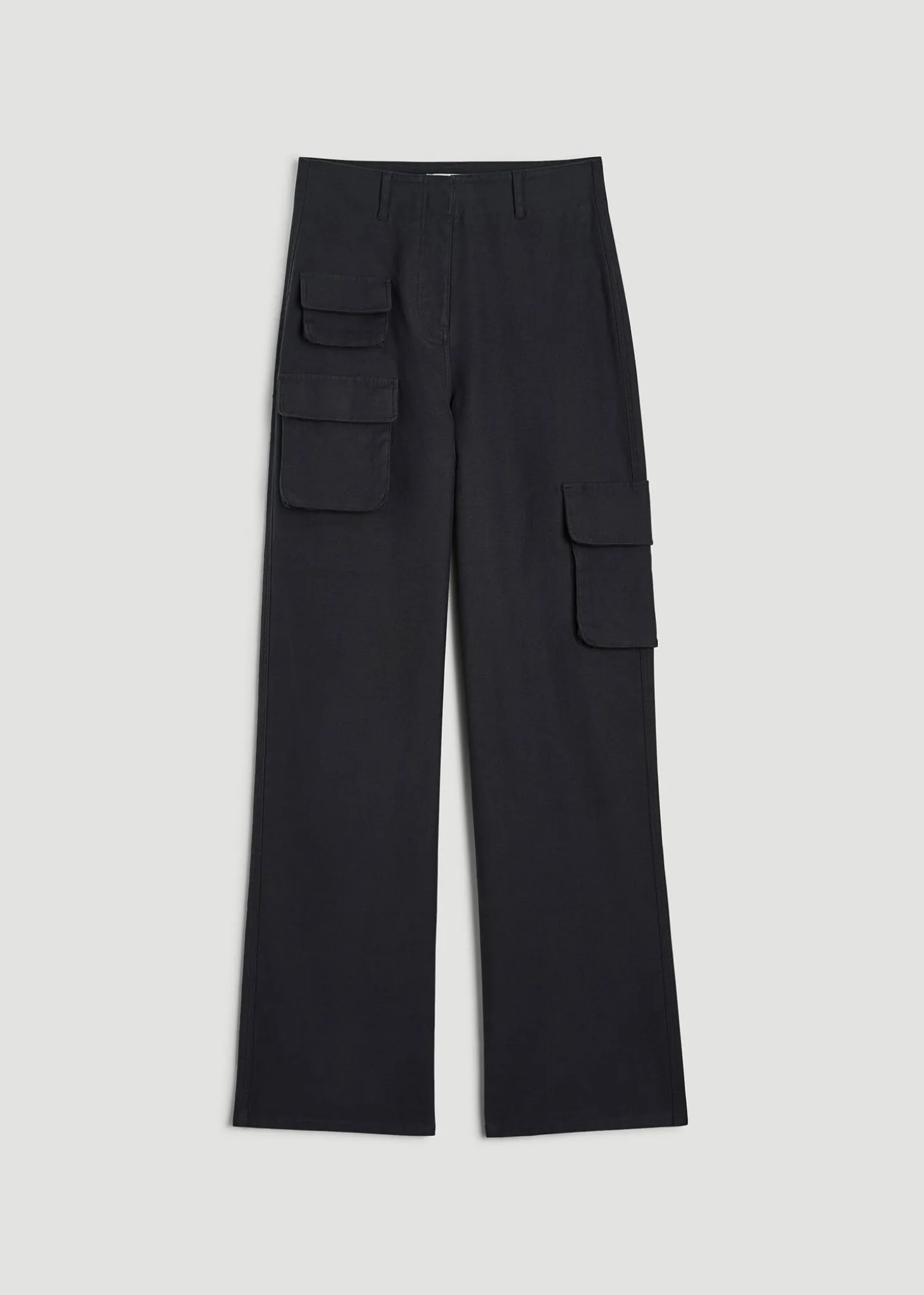 High-Waist Flat Front Cargo Pants for Tall Women
