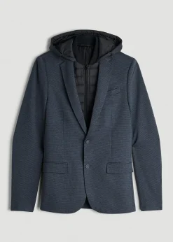 Hooded Bib Blazer for Tall Men