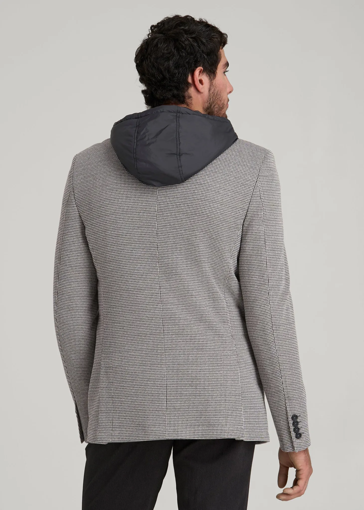 Hooded Bib Blazer for Tall Men