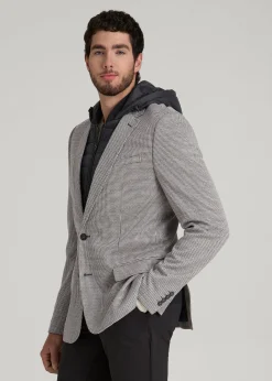 Hooded Bib Blazer for Tall Men