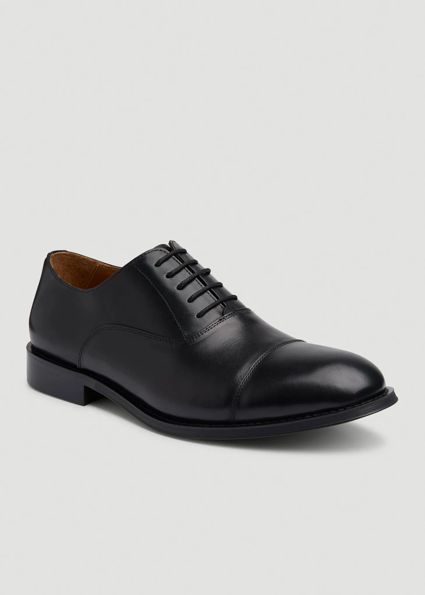 Leather Cap Toe Oxford for Tall Men