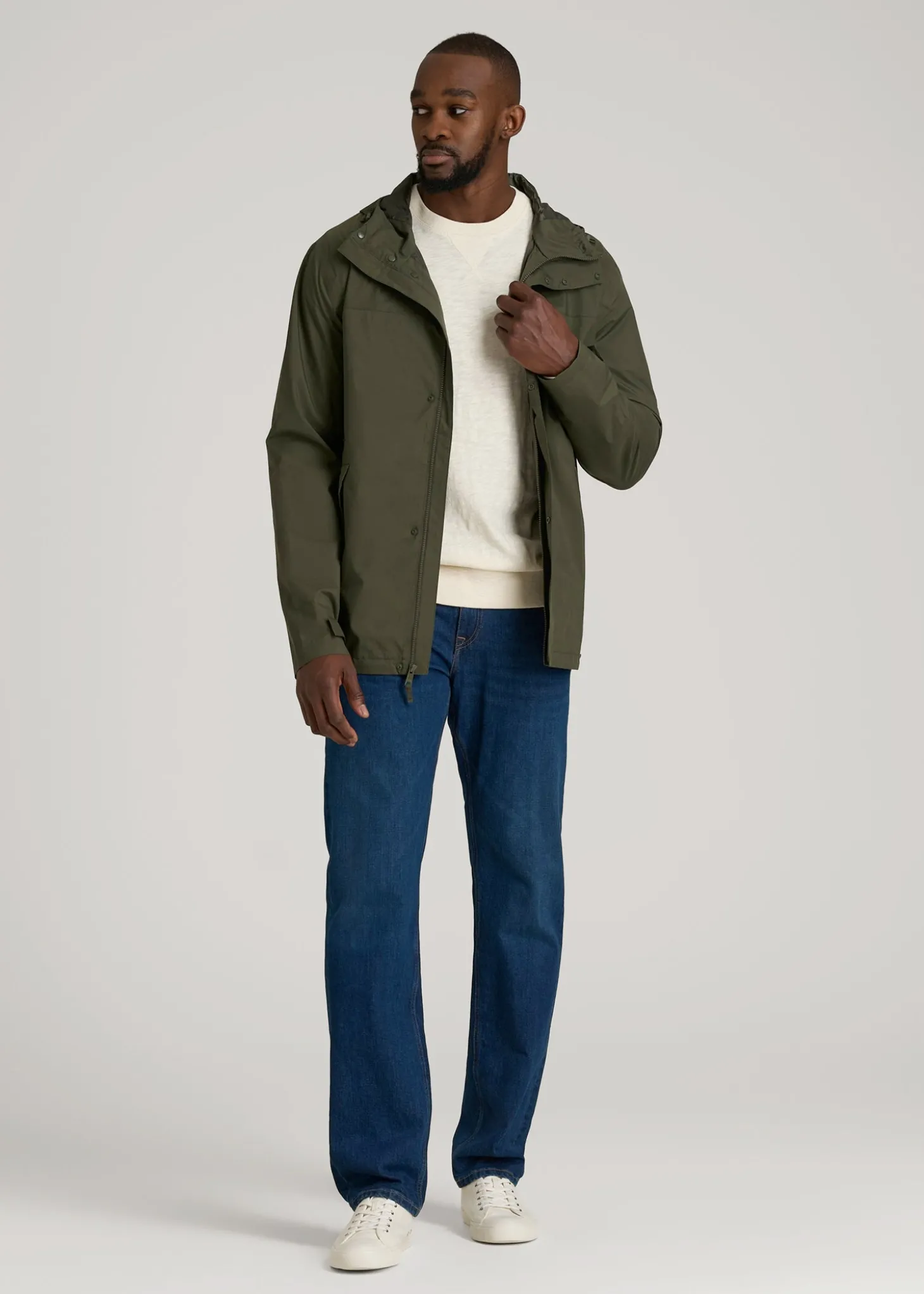 Lightweight Rain Jacket for Tall Men