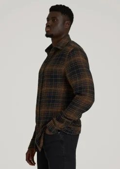 Lightweight Woven Overshirt for Tall Men