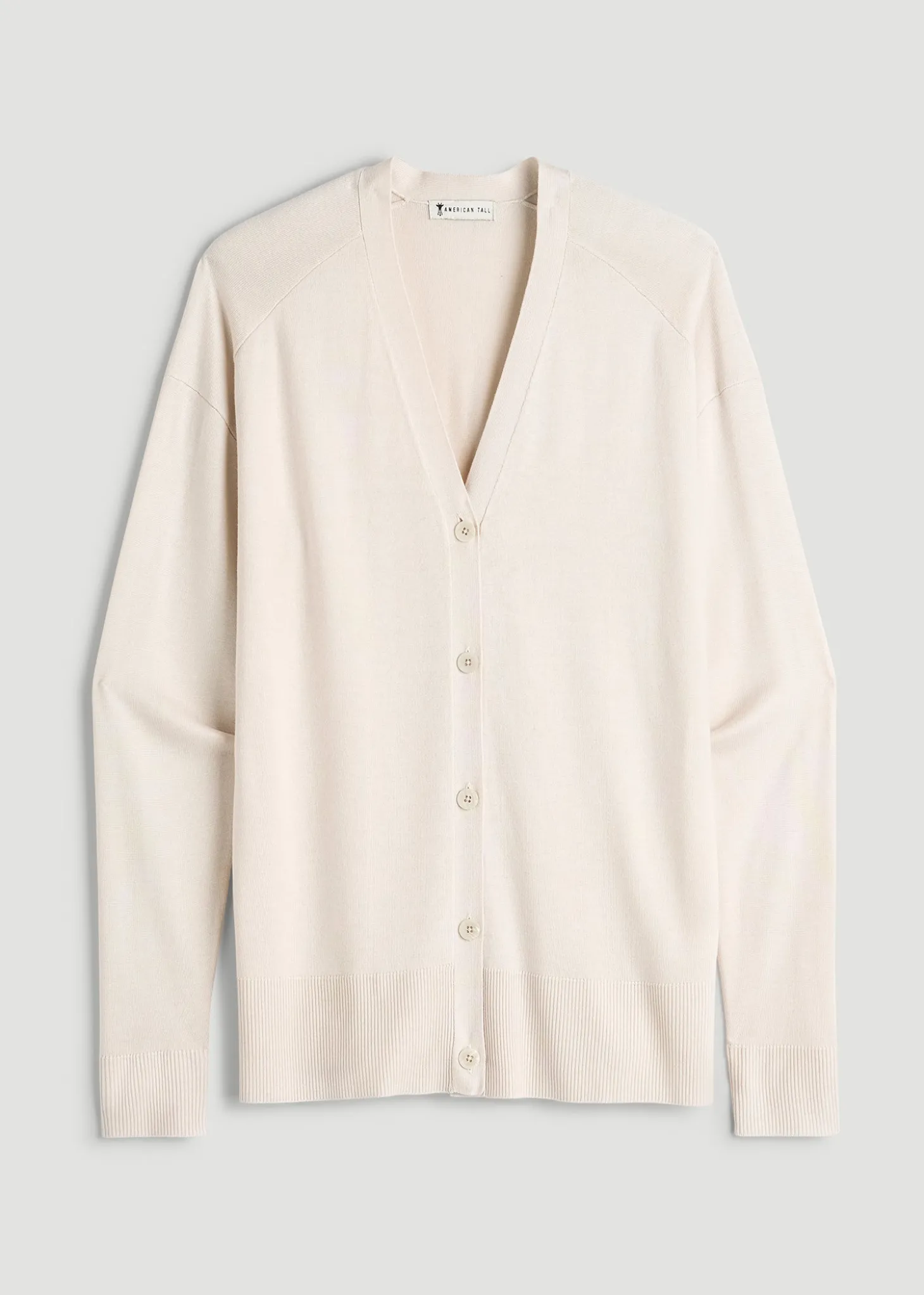 Linen Blend Knit Cardigan for Tall Women