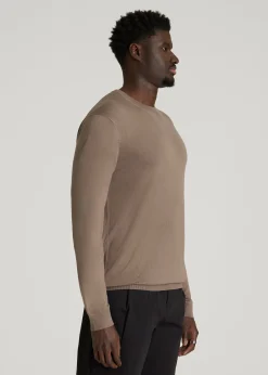 Linen Blend Lightweight Sweater for Tall Men