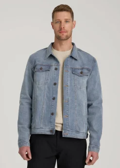 LJ&S Denim Jacket for Tall Men