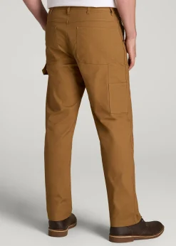LJ&S Stretch Canvas REGULAR-FIT Carpenter's Pants for Tall Men