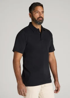 LJ&S Ultra Soft Short Sleeve Cotton Polo for Tall Men