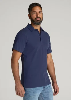 LJ&S Ultra Soft Short Sleeve Cotton Polo for Tall Men