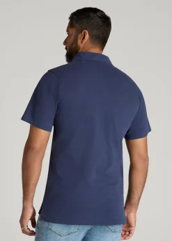 LJ&S Ultra Soft Short Sleeve Cotton Polo for Tall Men