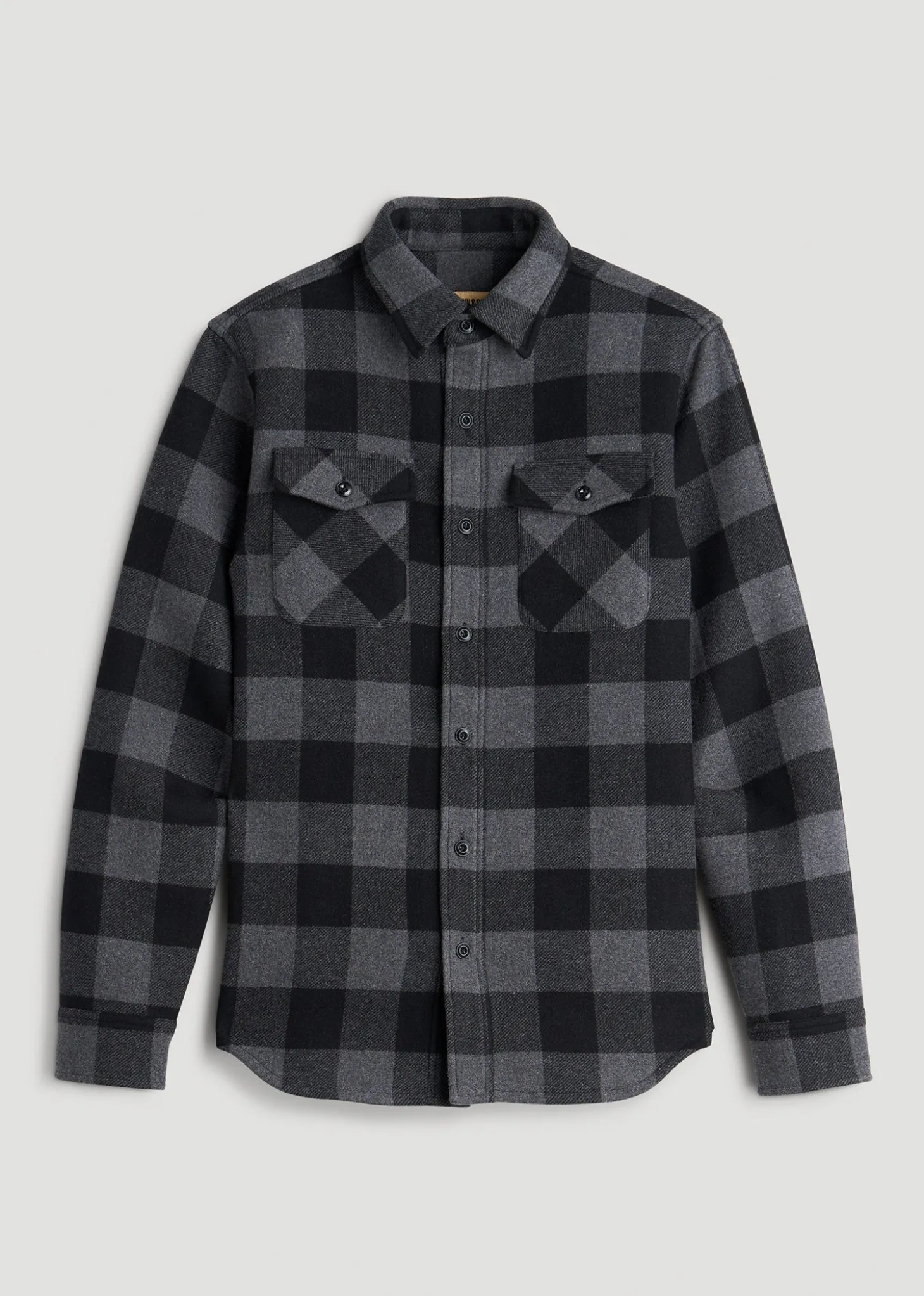 LJ&S Wool Blend Shirt Jacket for Tall Men