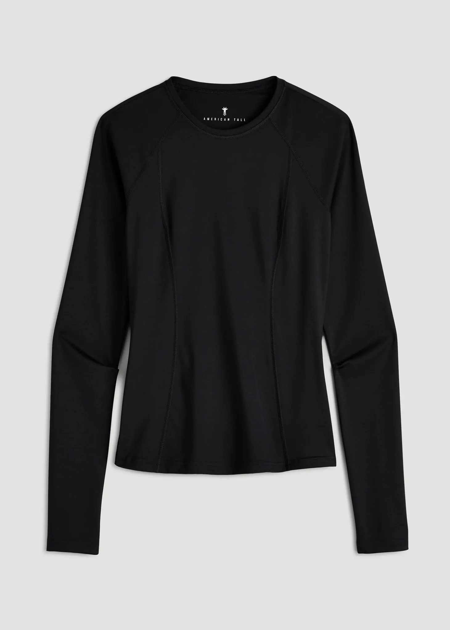 Long Sleeve Crewneck Rashguard for Tall Women