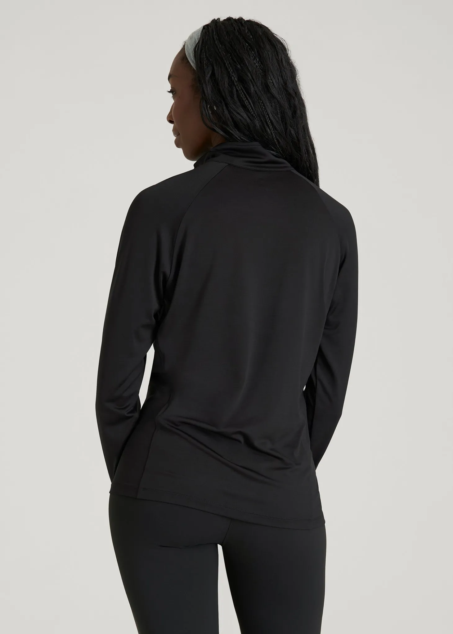 Long Sleeve Quarter-Zip Pullover for Tall Women