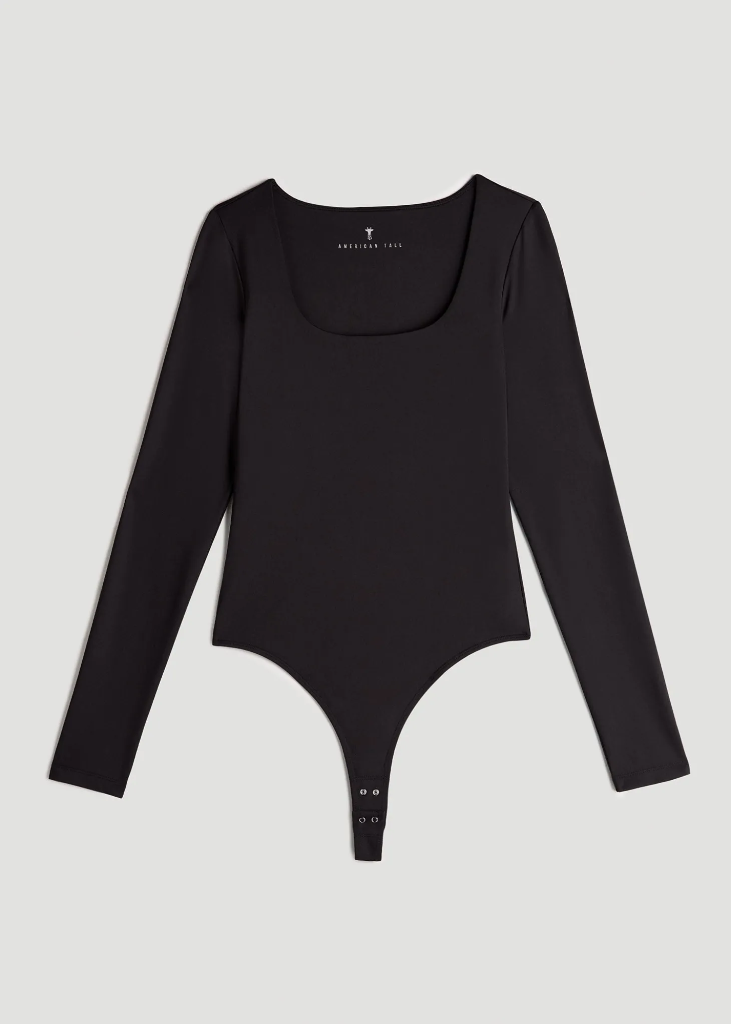 Long Sleeve Square Neck Bodysuit for Tall Women