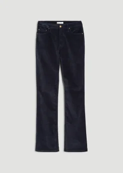Mid-Rise Mini Bootcut Corduroy Pants for Tall Women