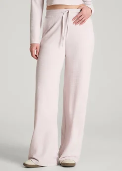 Mid Rise Waffle Wide Leg Pant for Tall Women
