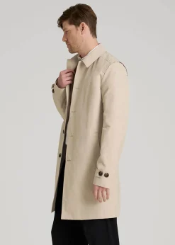 Minimalist Trench Coat for Tall Men