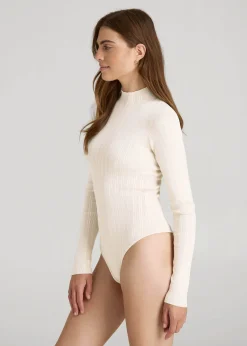 Mock Neck Sweater Bodysuit for Tall Women