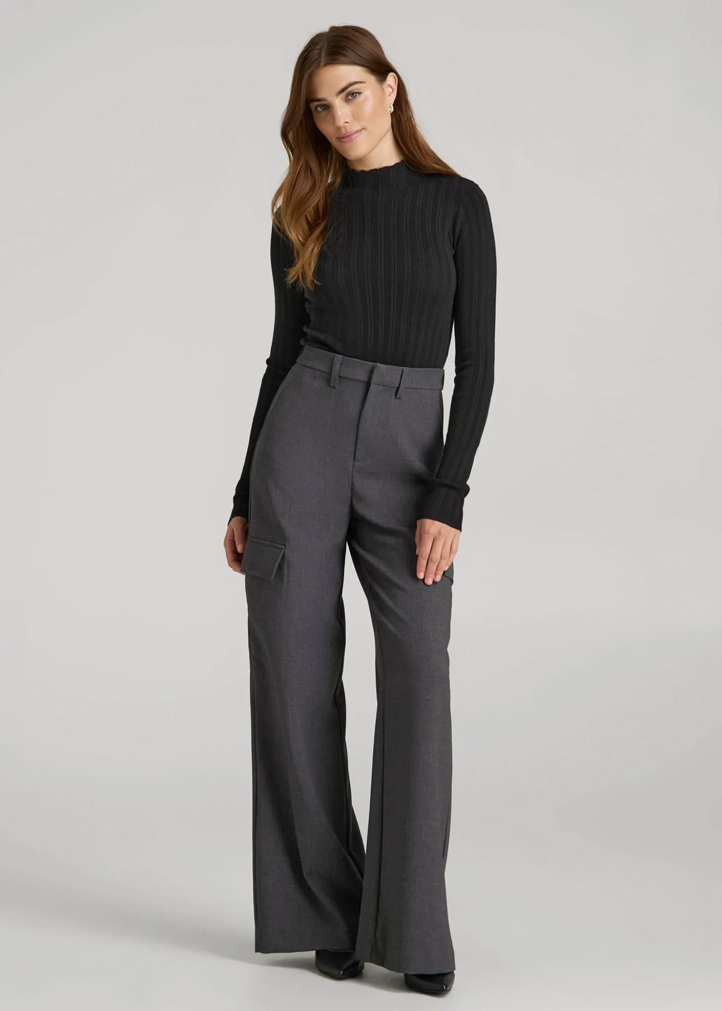 Mock Neck Sweater Bodysuit for Tall Women