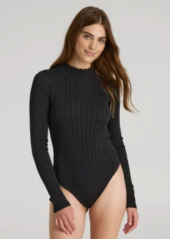 Mock Neck Sweater Bodysuit for Tall Women
