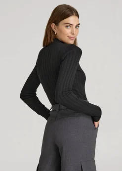 Mock Neck Sweater Bodysuit for Tall Women