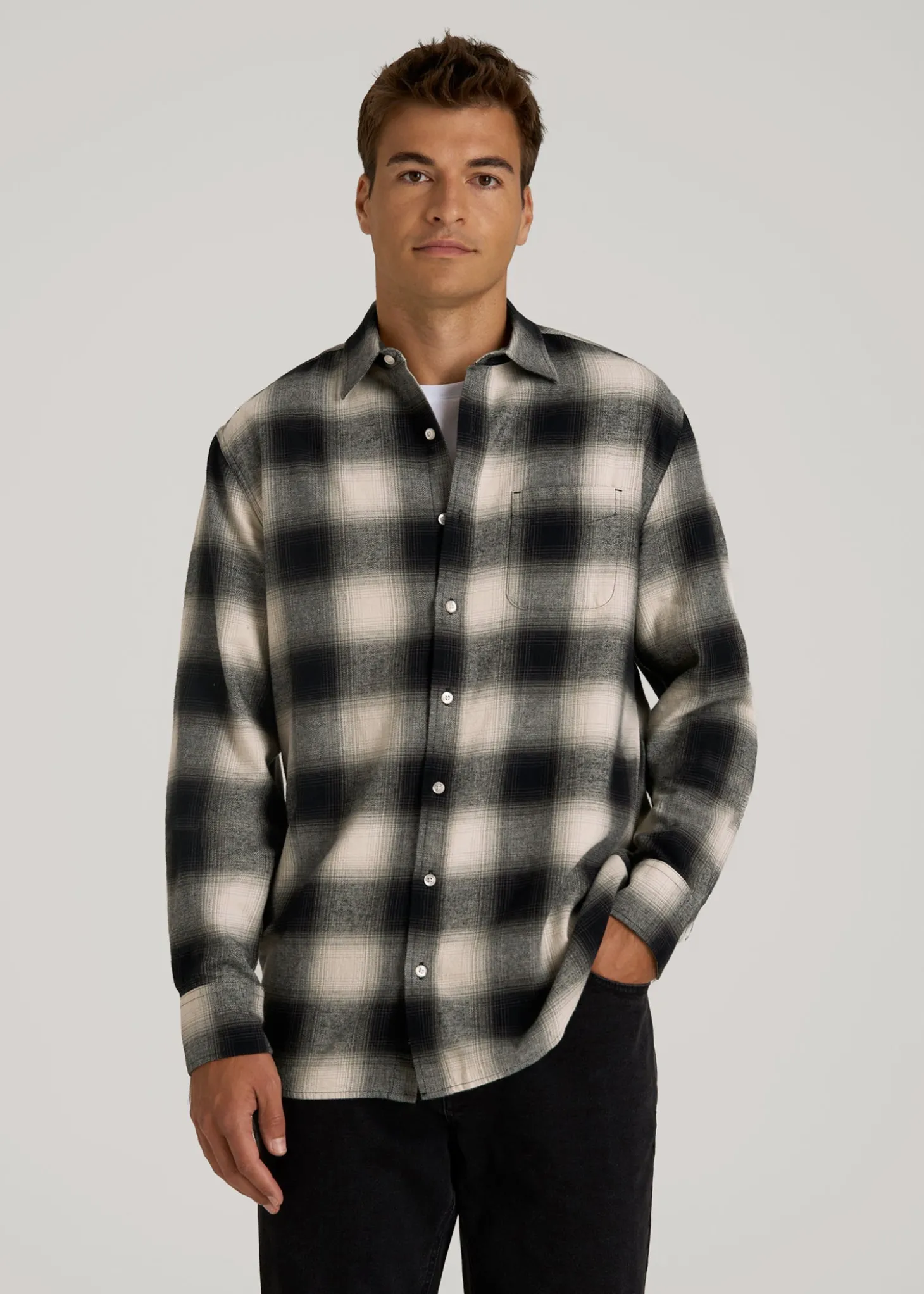 Nelson Flannel Shirt for Tall Men