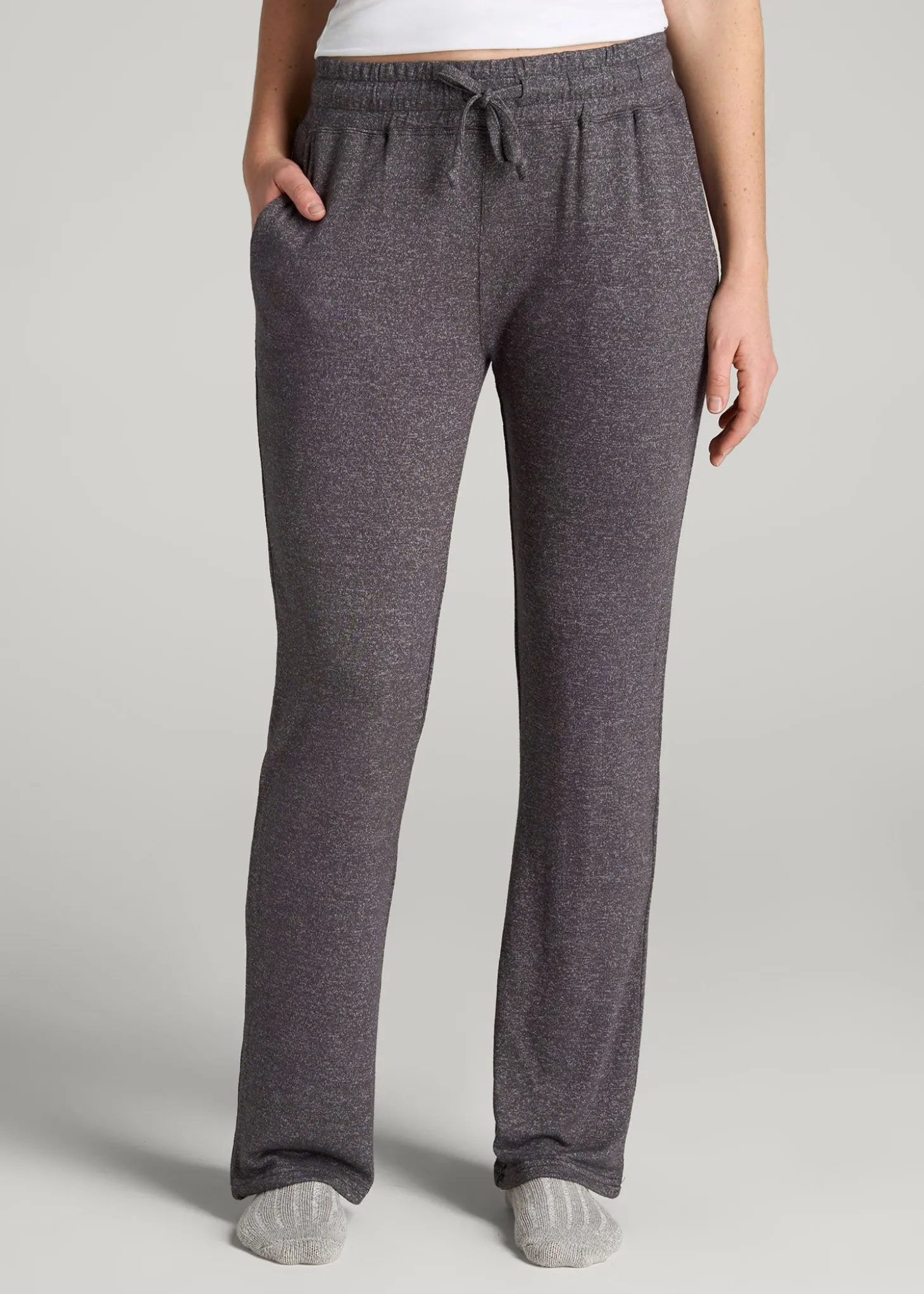 Open-Bottom Cozy PJ Lounge Pants for Tall Women