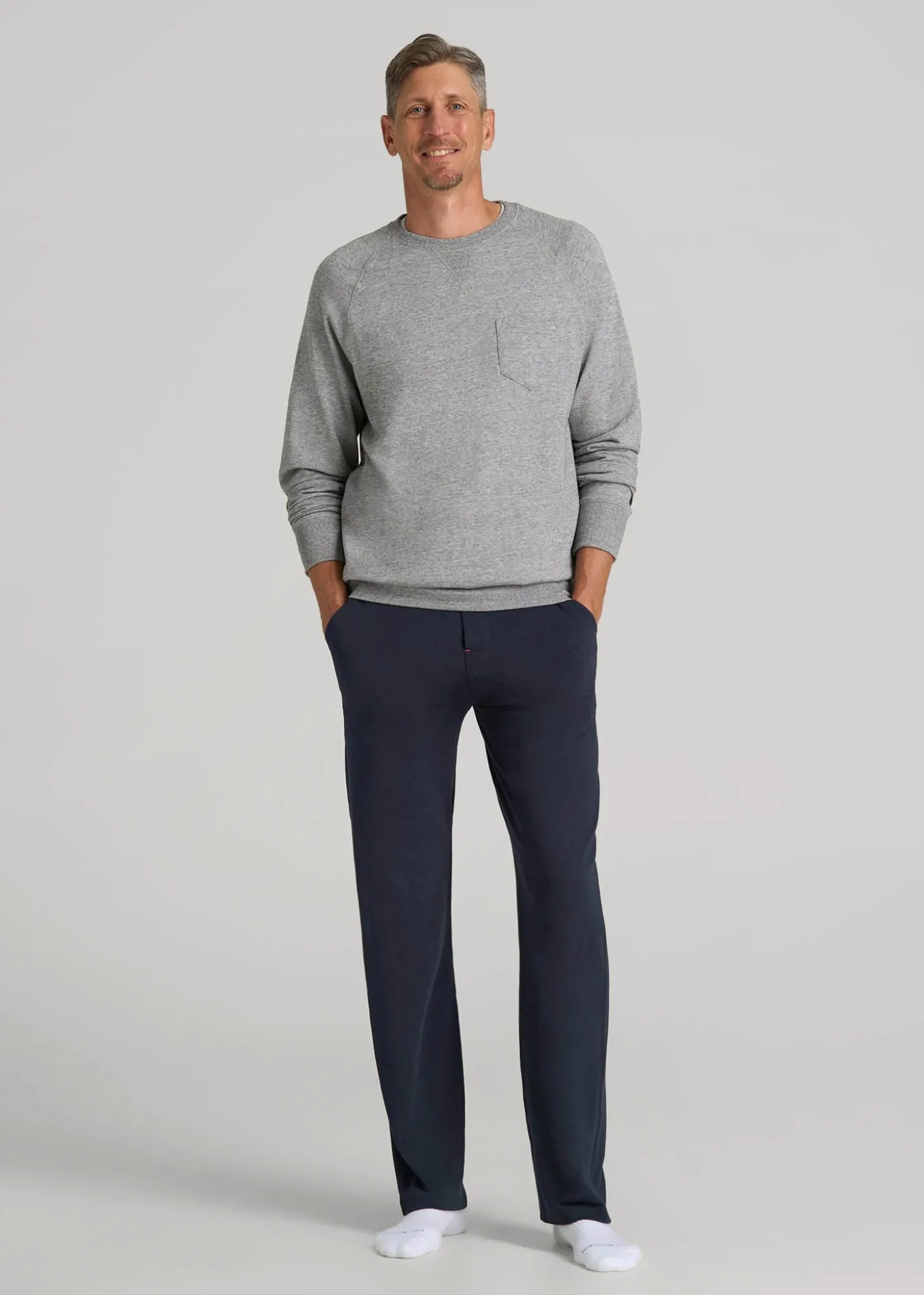 Open-Bottom Pajama Pants for Tall Men