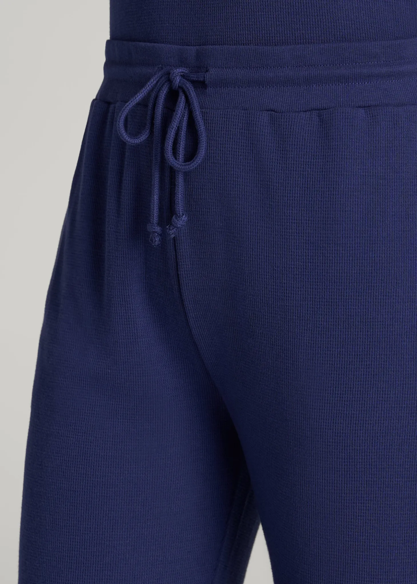 Open-Bottom Waffle Lounge Pants for Tall Women